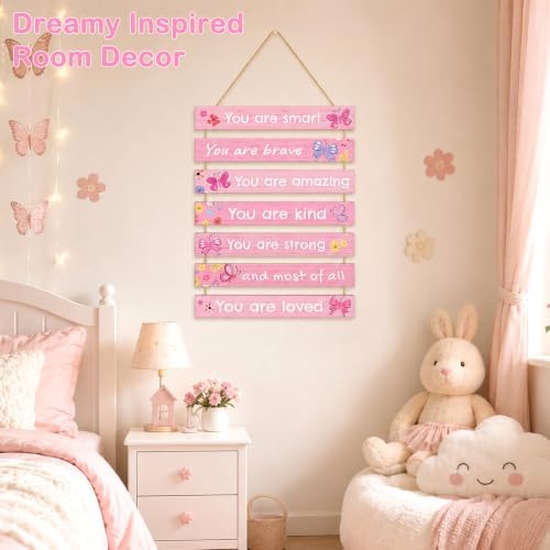 Girls Room Decor Colorful Inspirational Wall Plaque Set - Image 2