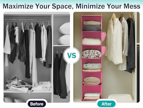 YOUDENOVA Hanging Closet Organizer and Storage - Image 5