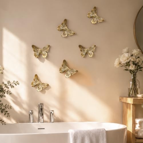 GUSFREUD 3D Butterfly Wall Decor Set – Resin Wall Decor - Image 6