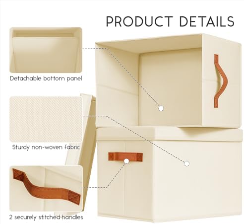 Homsorout Storage Bins with Lids - Image 4