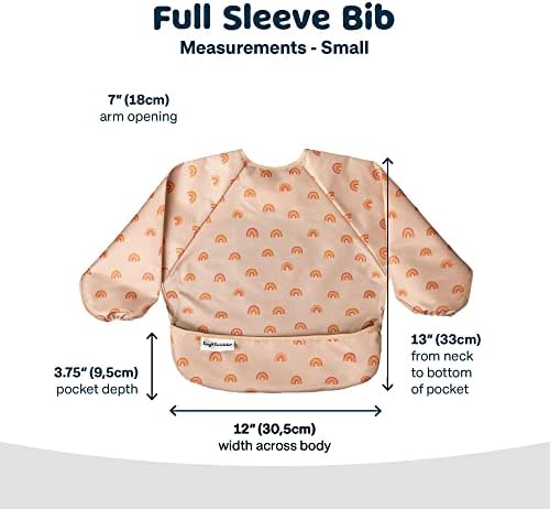 Tiny Twinkle Long Sleeve Bib for Babies & Toddlers | Waterproof Smock Bib for - Image 6