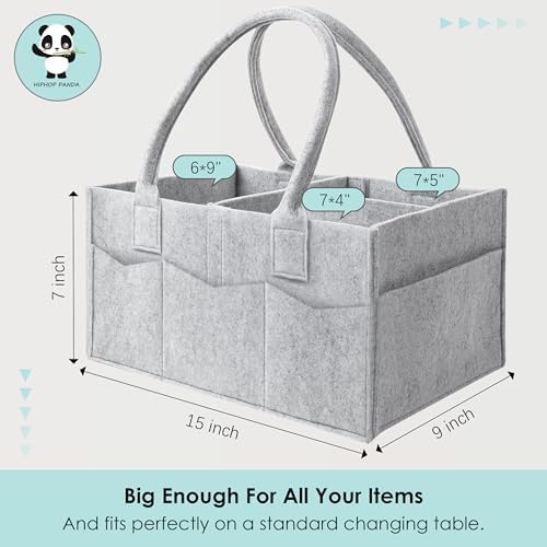 HIPHOP PANDA 2-Pack Diaper Caddy Organizer - Image 6