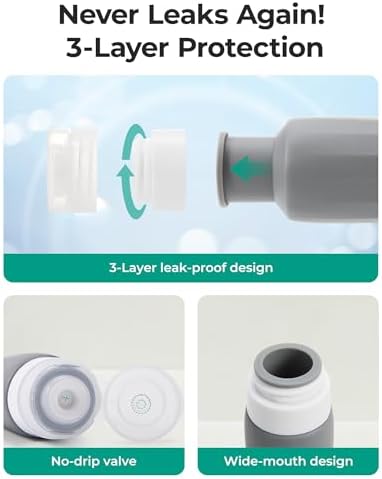 BAGSMART 18 Pack TSA Approved Travel Bottles - Image 4