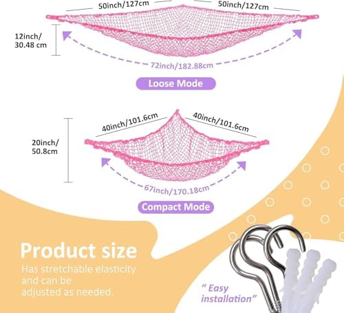 Lazebox Stuffed Animal Net Hammock - Image 3