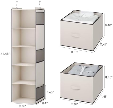 YOUDENOVA Hanging Closet Organizer, Hanging Shelves - Image 3