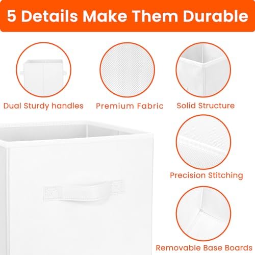 Criusia Storage Cubes, 11 Inch Cube Storage Bins - Image 6