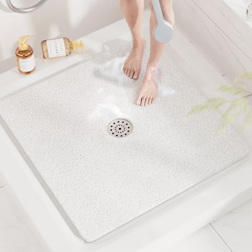 HITSLAM Square Shower Mat, 32 x 32 Inch Non Slip Bath Mat by HITSLAM
