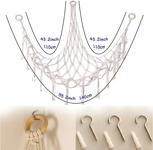 Stuffed Animal Storage Corner Hammock or Net, Toy Storage Hammock - Image 4