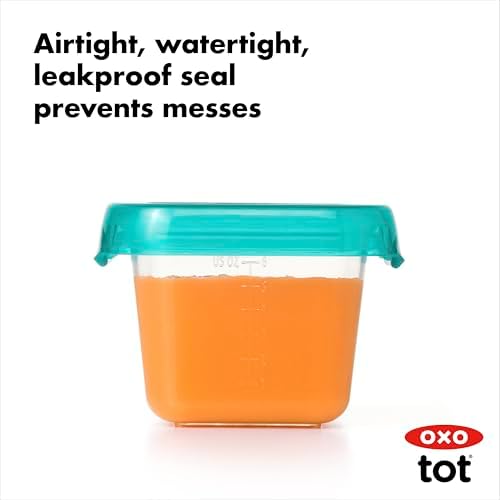 OXO Tot Baby Blocks Food Storage Containers, 6 oz - Image 6
