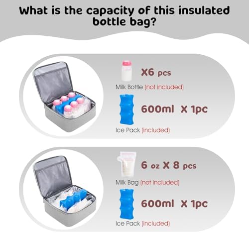 OCKLILY Breast Pump Bag Cooler Backpack — Large Insulated Milk Storage - Image 3