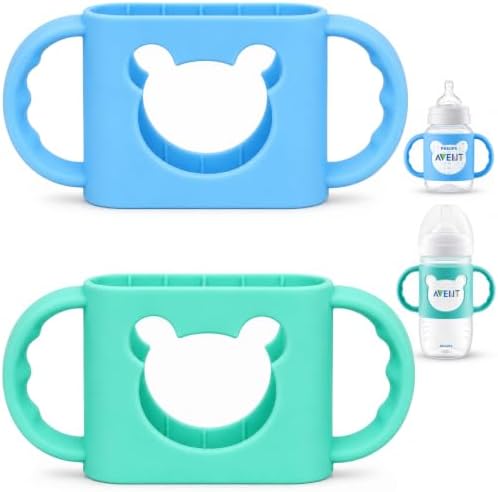 Silicone Bottle Handles for Wide-Neck Glass & Plastic Bottles, Transitional by Aelop