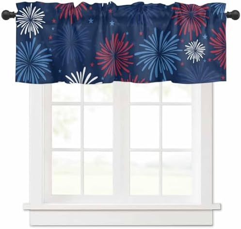 July 4th Kitchen Curtains Valances by VandarllinHomeKitchenDecor