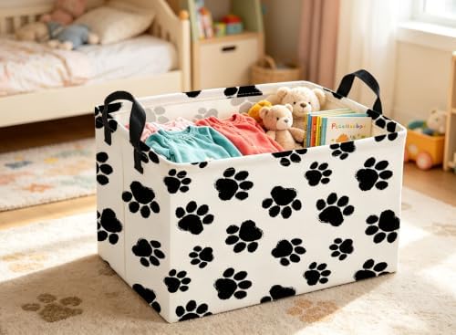 Rectangle Dog Baskets Paw Basket Cute Storage Bin Fish Box - Image 7