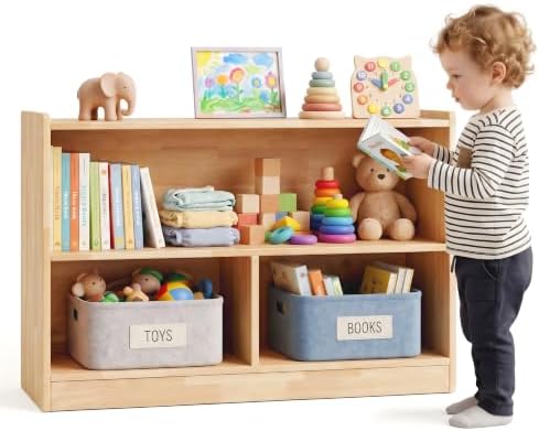Sosola Large Kids Toy Storage & Cube Storage Organizer, 3 Compartment Solid by Unknown
