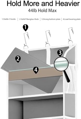 TAHAVICE 1 Pack Over The Door Storage Organizer - Image 3