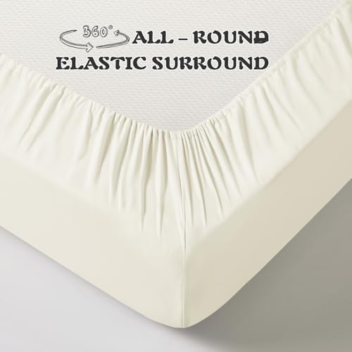 KKJIAF 3 Piece Beige Toddler Sheet Set - Image 6
