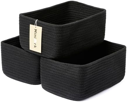 MiniArk Small Storage Baskets for Organizing | Closet Organizer Bins | Shelf by MiniArkStorageBasketsHome