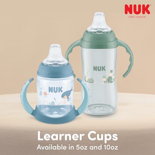 NUK Learner Cup, 10 Oz, Disney's Stitch – Soft Spout, Easy-Grip Handles - Image 7