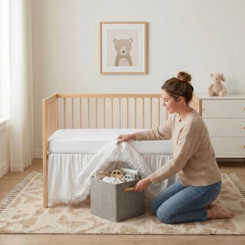 Baby Crib Skirt 100% Cotton - Image 6