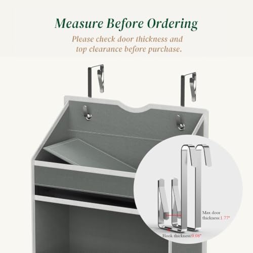 Over the Door Organizer, Compact Hanging Storage - Image 3