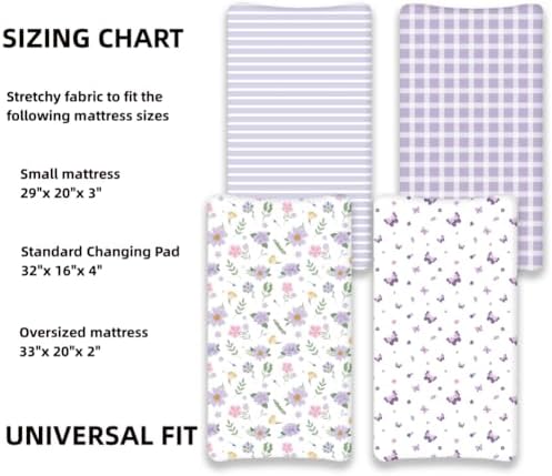 4 Pack Butterfly Baby Crib Sheets - Image 7