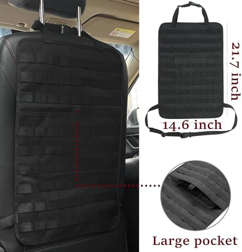 6 Pack Tactical Molle Car Seat Back Organizer - Image 4
