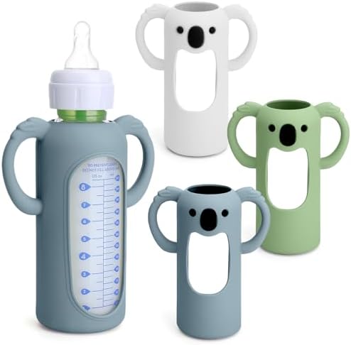 3 Pack Silicone Sleeves for Dr. Brown's Glass Bottles 8 OZ by Mityrain