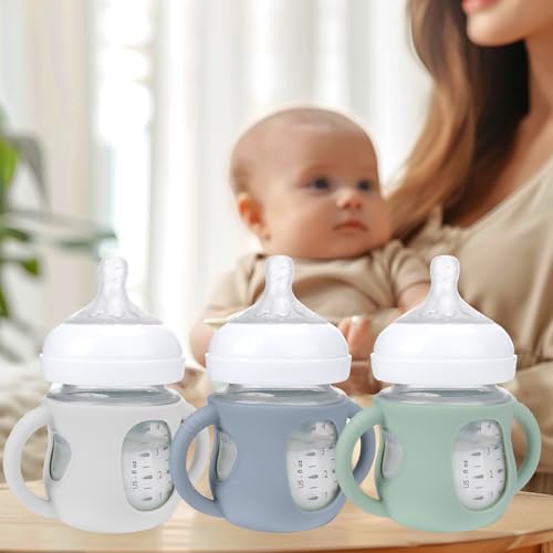 BUSOHA 3 Pack Silicone Sleeves for Avent Natural Glass Baby Bottles - Image 6