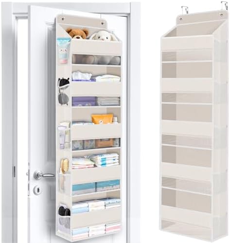 Over The Door Organizer Storage behind Door Hanging Organizer by WiseLife