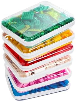 CoiiJoii Zippered Pouch Hard, Stackable Storage Bins, Portable Clear Bin Zipper by CoiiJoii