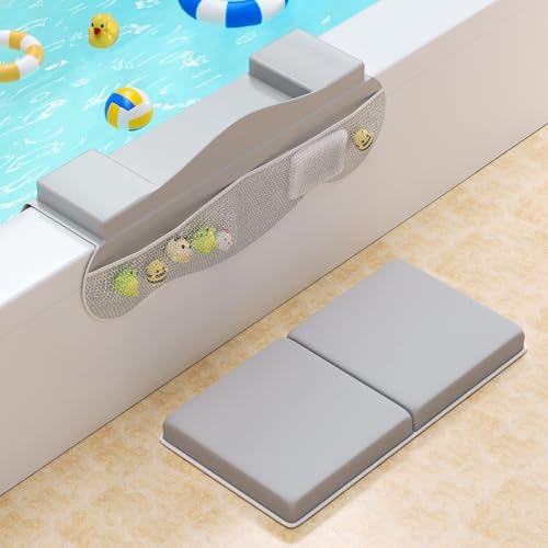 Bath Kneeler and Elbow Rest Pad Set, Non-Slip Memory Foam Kneeling Pad & by JAUPH