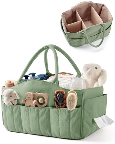 Marscamd Quilted Baby Diaper Caddy by Marscamd