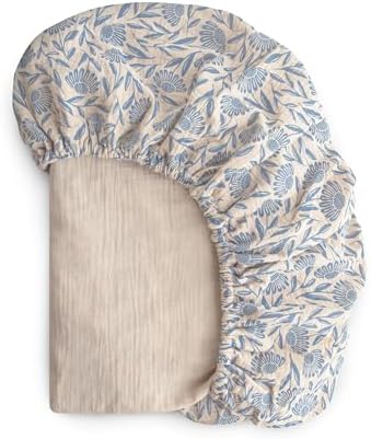 mushie Extra Soft Muslin Fitted Crib Sheet | 192 Thread Count | 28"x 52" by mushie