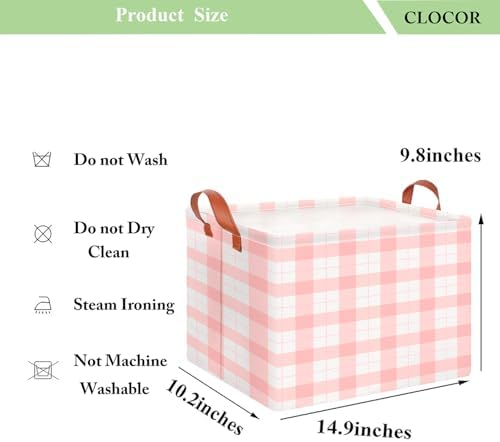 CLOCOR Rectangular Storage Basket, Collapsible Storage Bin, Waterproof Books Box - Image 6