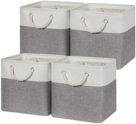 Temary Fabric Storage Baskets for Organizing, Collapsible Baskets by TEMARY