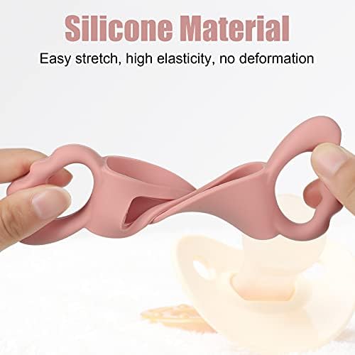 3 Pack Baby Bottle Handles Silicone Wide Neck Feeding Handle Easy Grip - Image 3