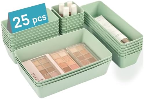 Vtopmart 25 Pack Plastic Drawer Organizers by Vtopmart
