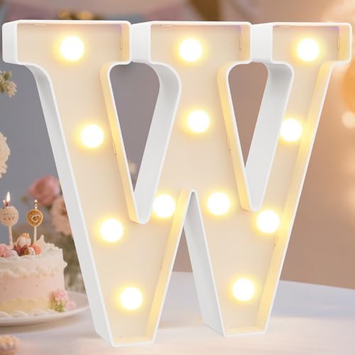 Pooqla LED Marquee Letter Lights Sign, Light Up Alphabet Letter by Pooqla