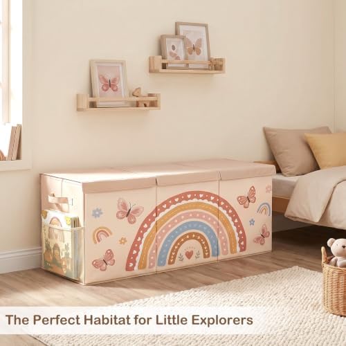 Toy Box with Adjustable Divider Large Toy Chest Storage - Image 6