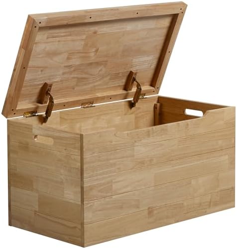 eHemco Solid Hardwood Storage Trunk, 35.5x18.63x19.5 by eHemco