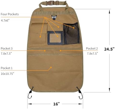 Back Seat Car Organizer with Car Storage Bags, Universal Car Organizers and - Image 2