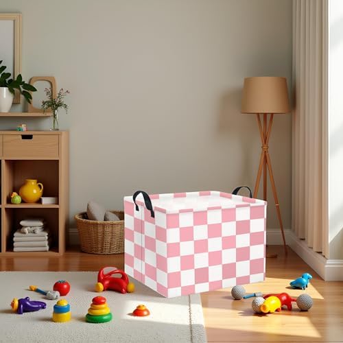 Rectangular Baby Girl Basket Fabric Storage Basket Storage Bin Organizer Box - Image 4