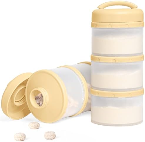 Termichy Stackable Formula Dispenser Portable: Milk Powder Container to go by Termichy