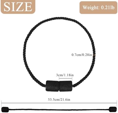 ZUFECY Cylinder Magnetic Curtain Tiebacks - Image 3