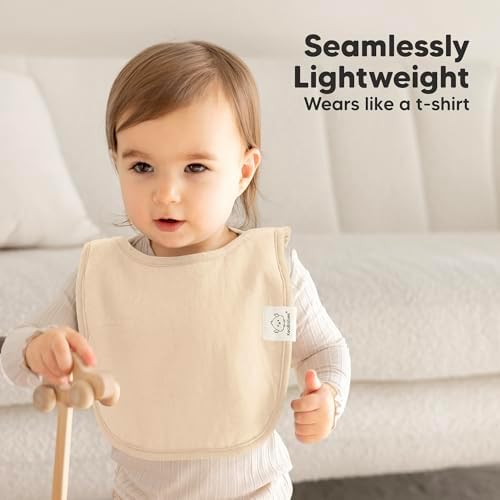 KeaBabies 8-Pack Bibs for Baby Girls, Pullover Baby Bibs - Image 5