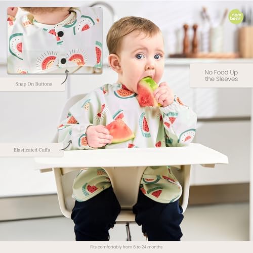 Waterproof Smock Baby Bibs for Eating - Image 6