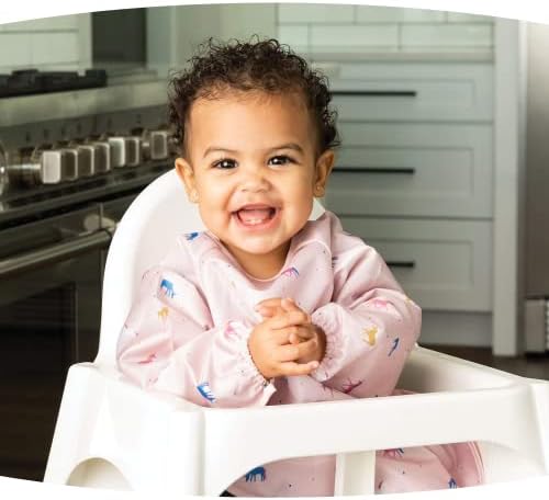 Tiny Twinkle Long Sleeve Bib for Babies & Toddlers | Waterproof Smock Bib for - Image 2