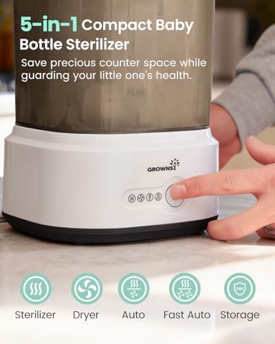 Grownsy Compact Baby Bottle Sterilizer and Dryer - Image 2