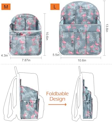 Surblue Backpack Organizer Insert Liner Hanging Travel Rucksack Purse and - Image 4