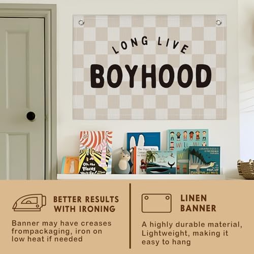 Lacama Long Live Boyhood Boys Room Decor Nursery Decor - Image 6